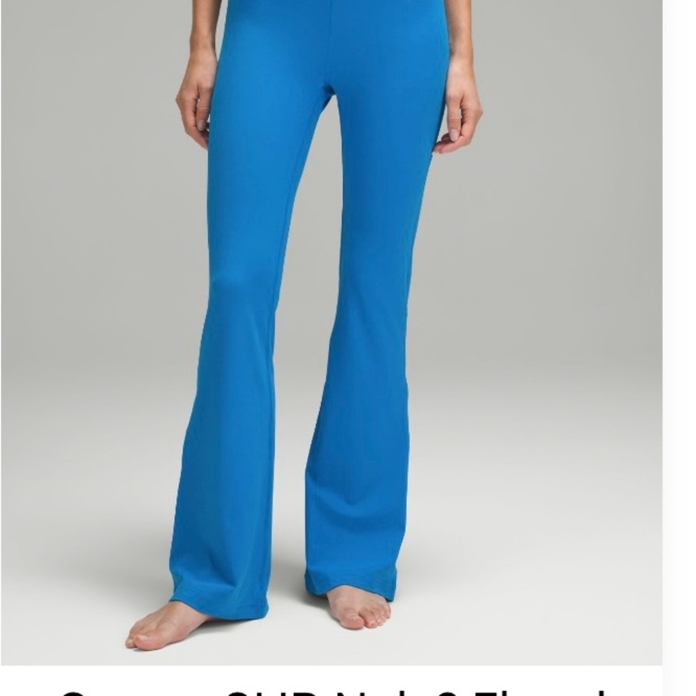 Women's Lululemon Blue Flared Pants